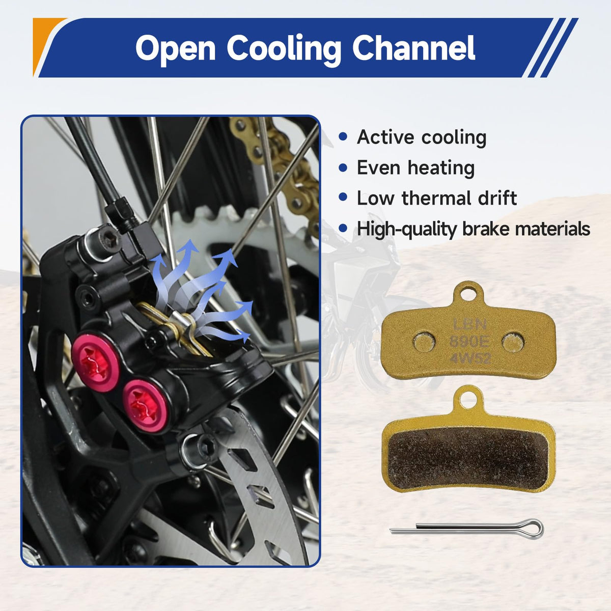 Front Rear Brake Caliper M762