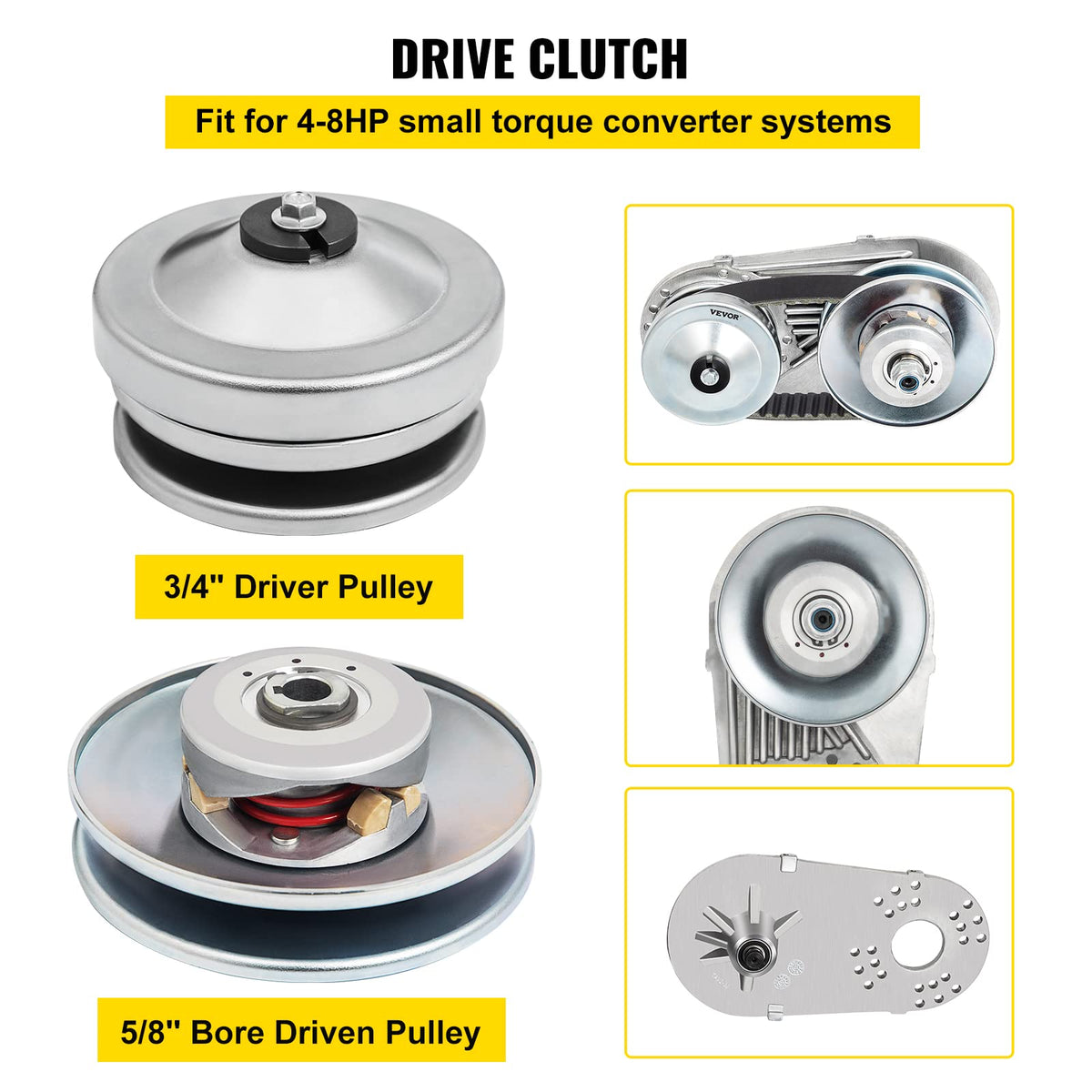 Go Kart Clutch 212CC 30 Series Mini Bike 10T #40 41 Chain and 12T #35 Replacement Set F3298