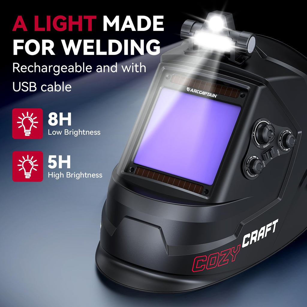 Auto Darkening Welding Helmet Large View U33584