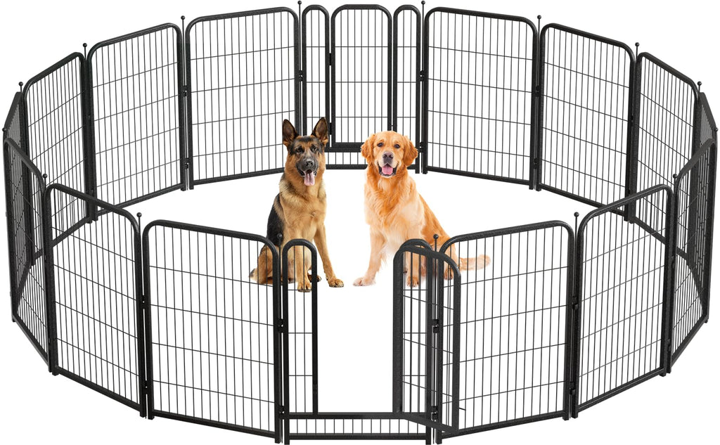 40in 16 Panels Heavy Duty Metal Dog Playpen M4883