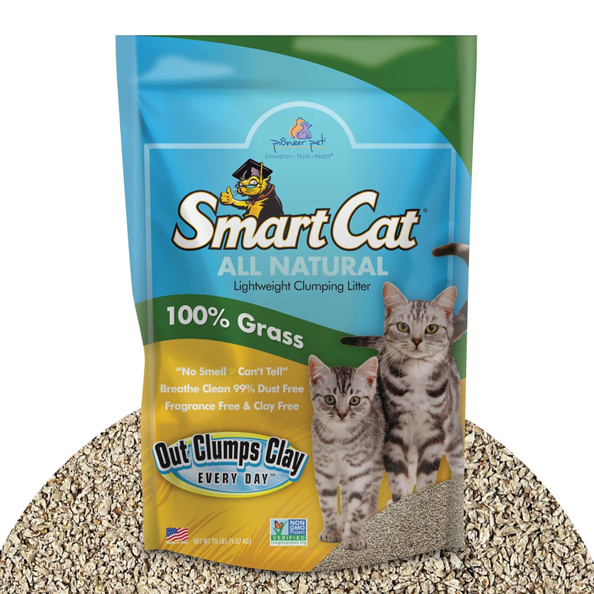 All Natural Clumping Cat Litter, 20 Pound, Unscented, Lightweight Y102779