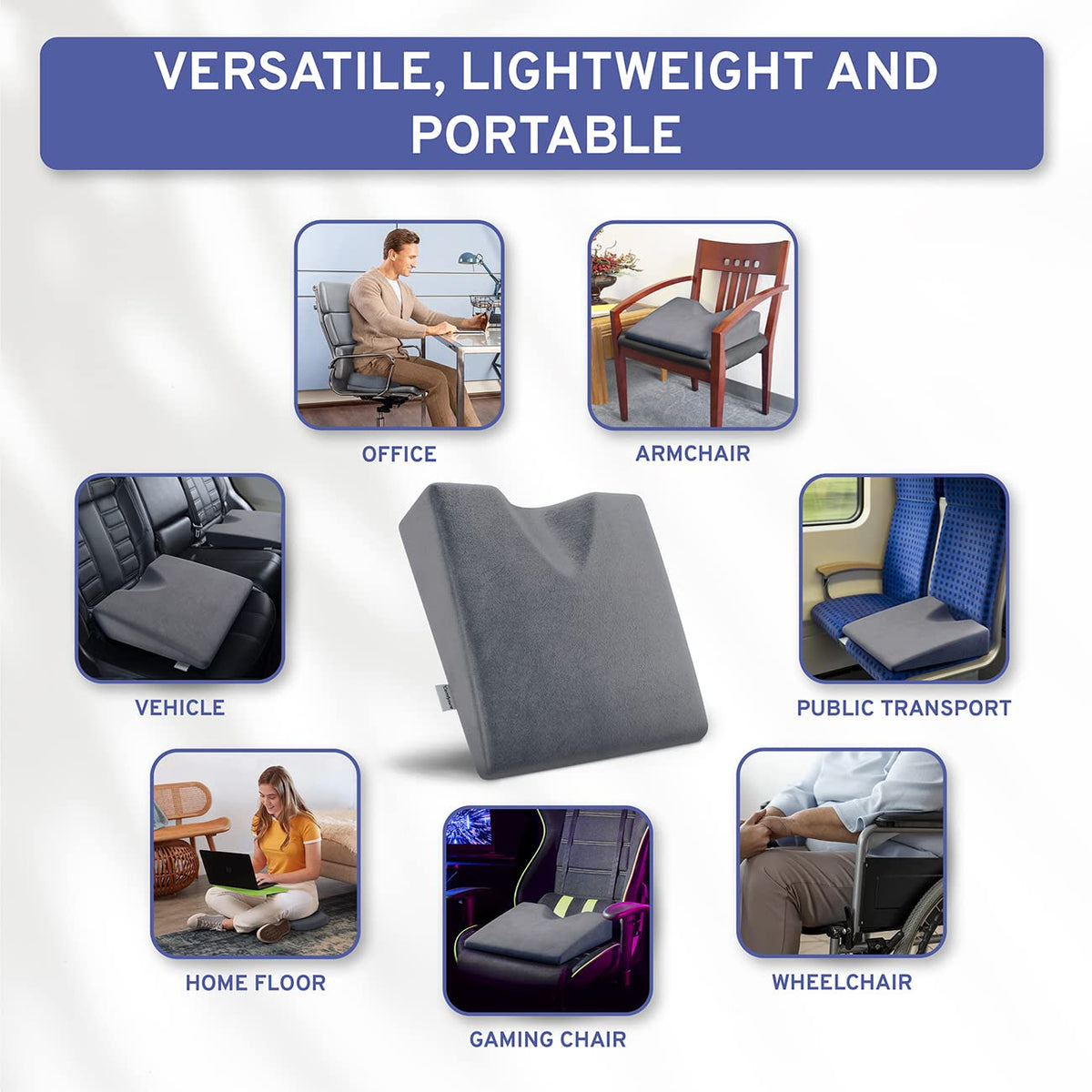 Memory Foam Wedge Seat Cushion V178