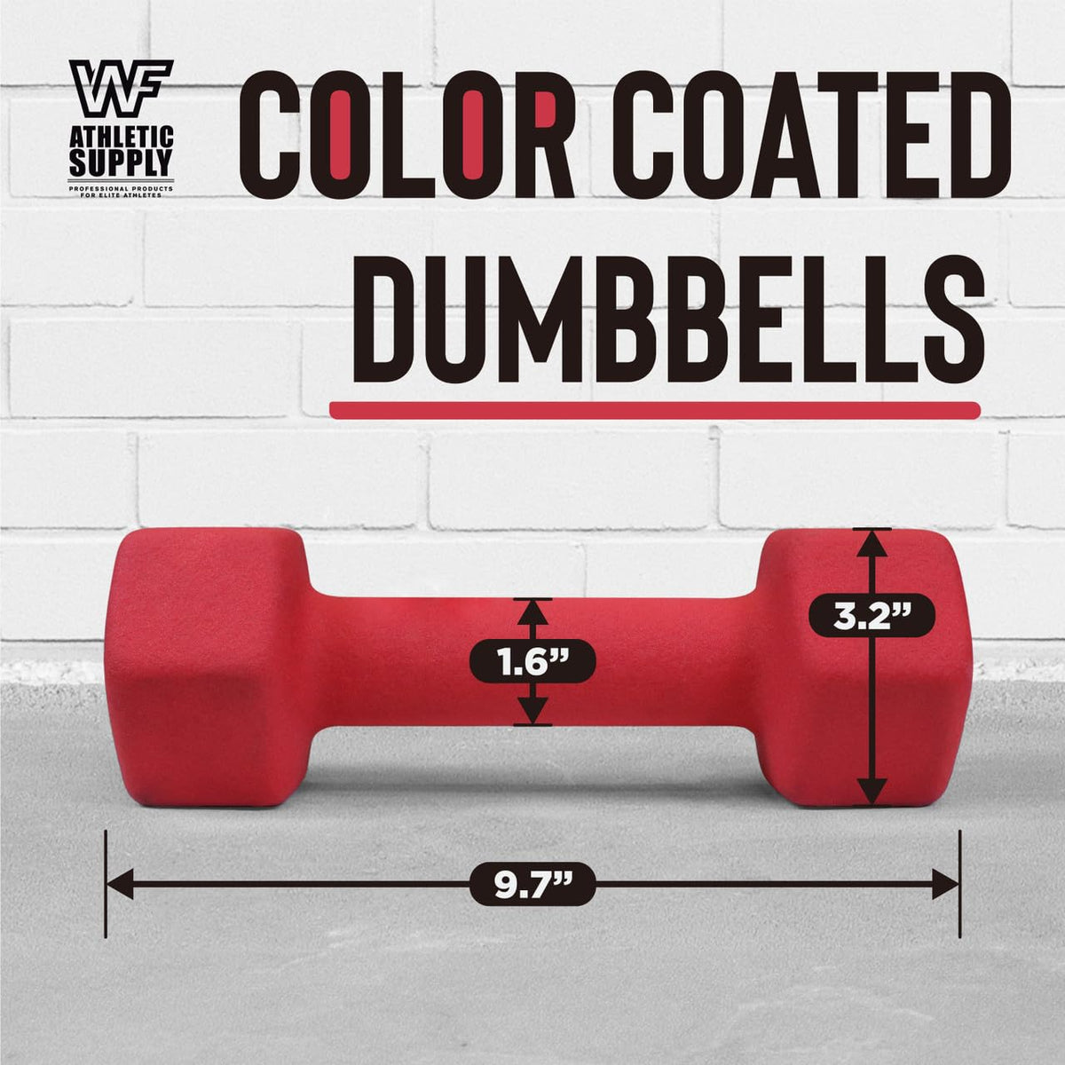 Neoprene Dumbbells Hand Weights with Non-Slip Grip X593879