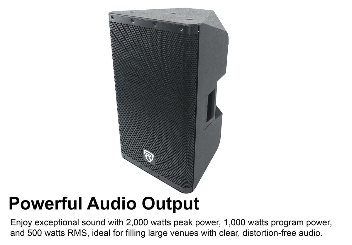 12" Active Powered Speaker with 2-Channel Mixer, 2-Pack A953154