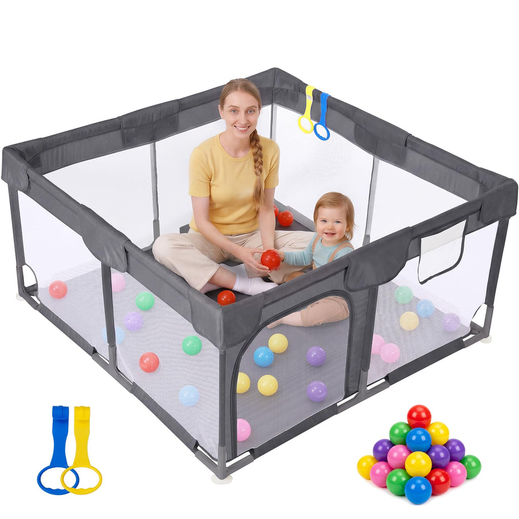 Dark Gray Baby Playpen C6960