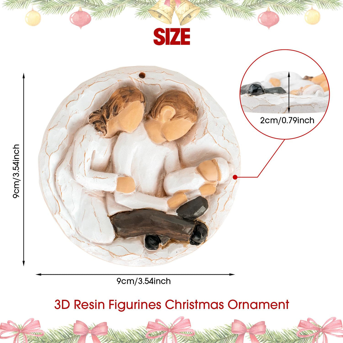Baby First Christmas Ornament 2026 3D Resin Sculpture G247578