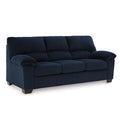 Navy Corduroy Sofa U1508