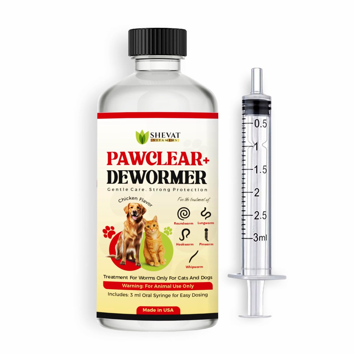 Liquid Worm Treatment Chicken Flavor 60ML K611488
