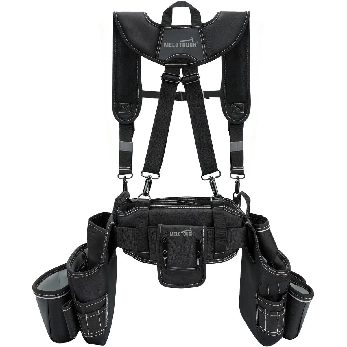 Carpenters Tool Belt with Suspenders 27 Pockets A374