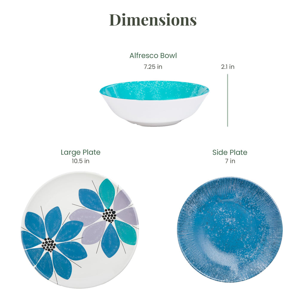 12-Piece Melamine Dinnerware Set I951576