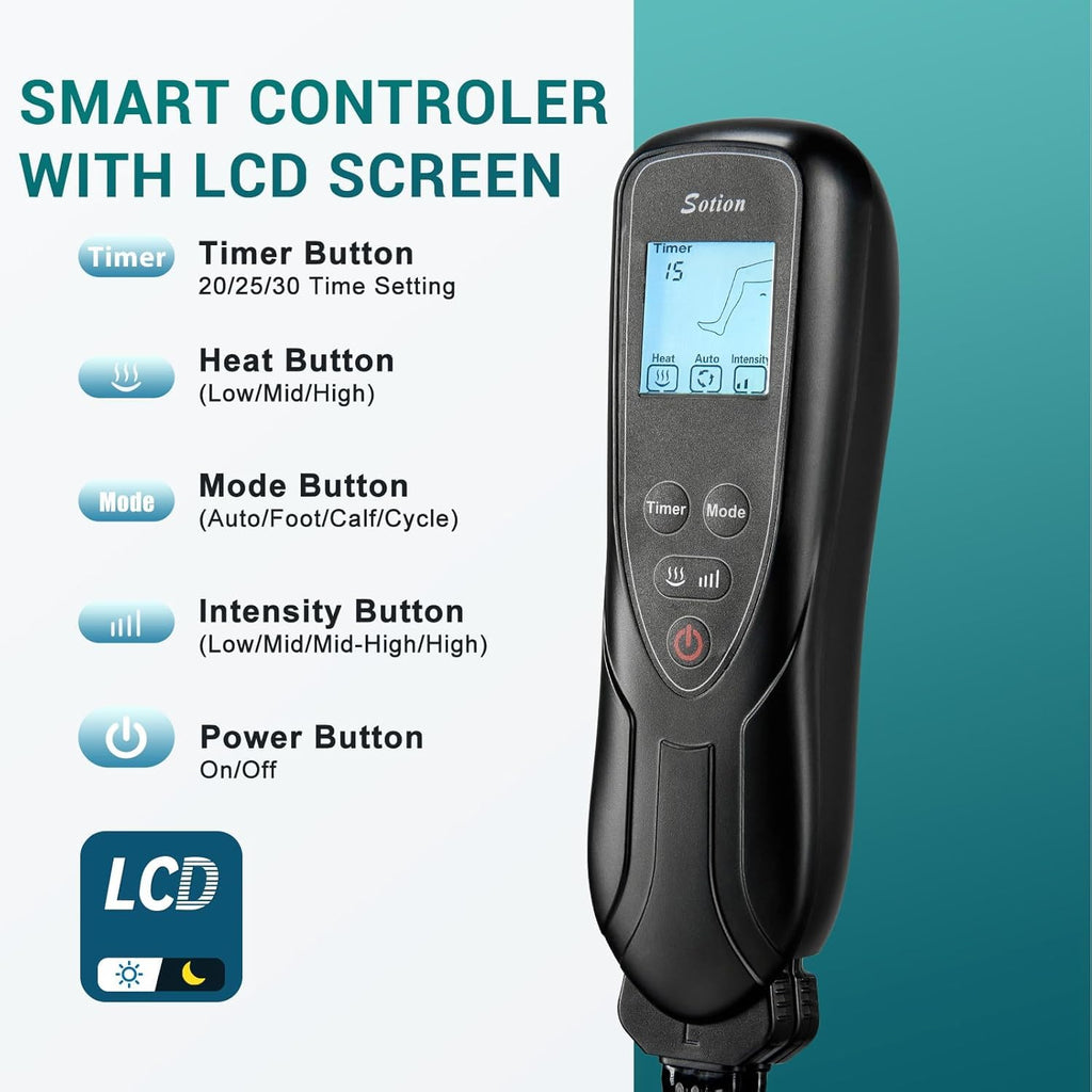 Air Compression Leg Massager with Heat K854120
