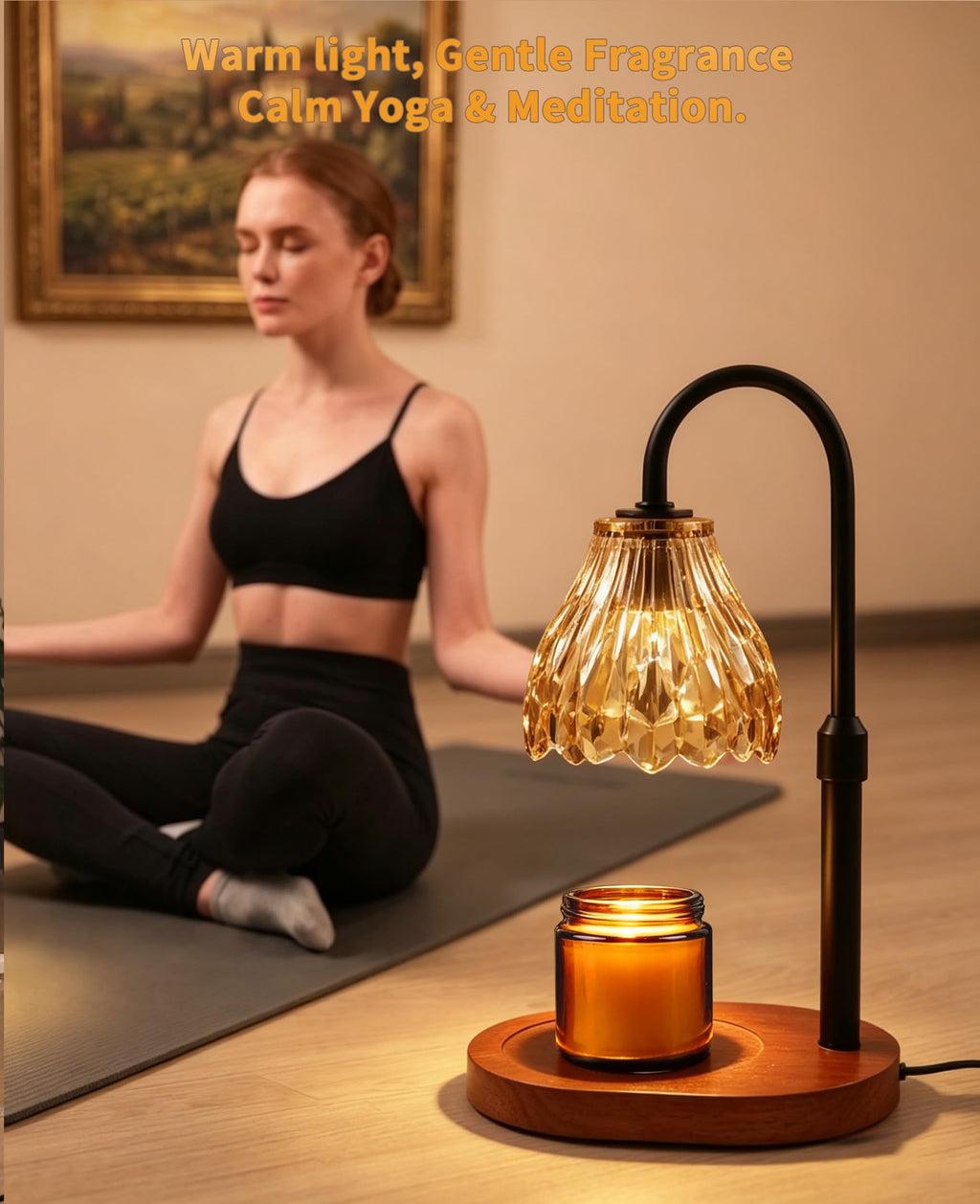 Glass Candle Warmer Lamp with Timer & Dimmer C22562