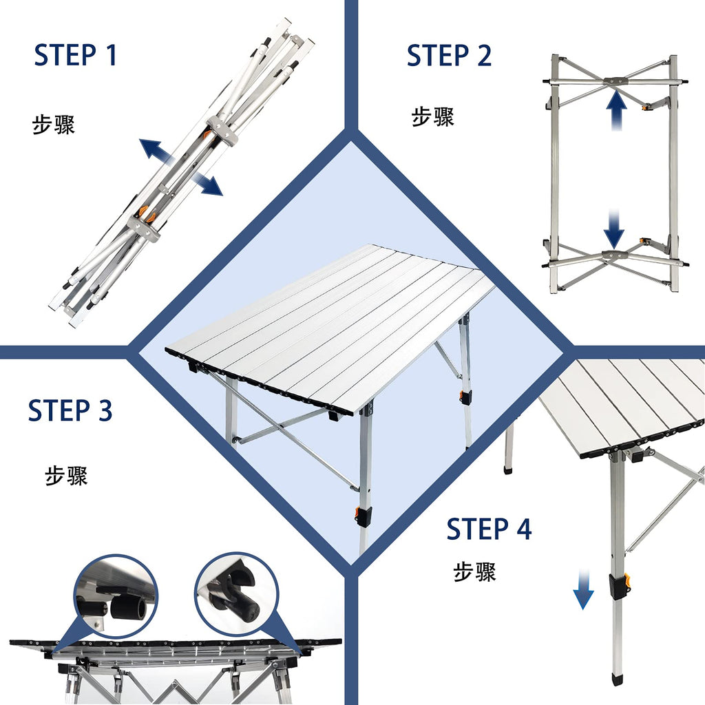 Adjustable Aluminum Camping Table X4688