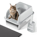 Stainless Steel Cat Litter Box with Lid W248