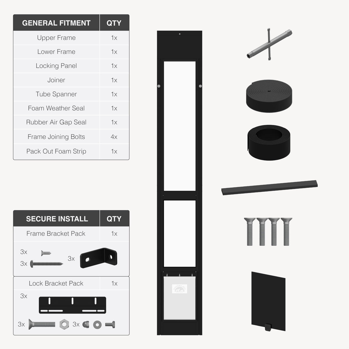 Dog Door for Sliding Glass Door O51069