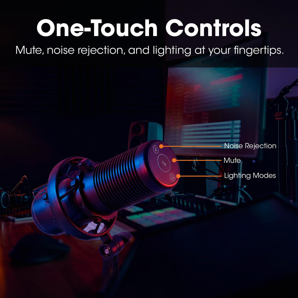 RGB USB Gaming Microphone with Shock Mount N68356