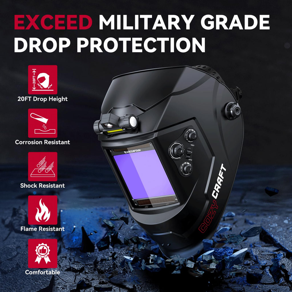 Auto Darkening Welding Helmet Large View U33584