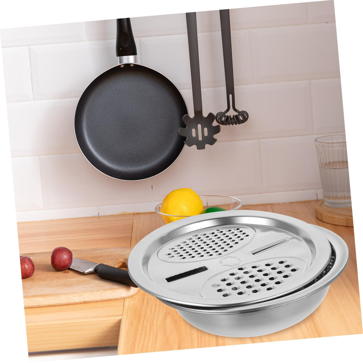 Metal Vegetable Washing Basket Strainer Bowl Q325