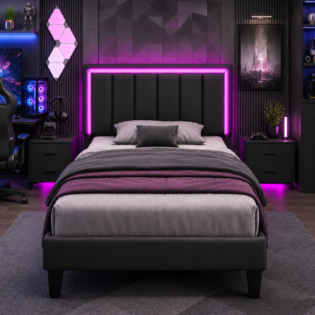 Twin Bed Frame with Headboard M334605