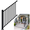 Aluminum Stair Railing Kit, 42 in x 4 ft Black R50166