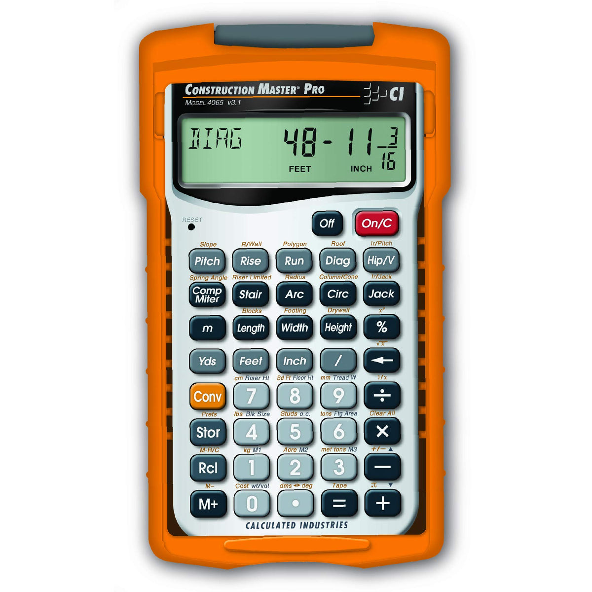 Construction Calculator + Architect Triangular Scale K231630