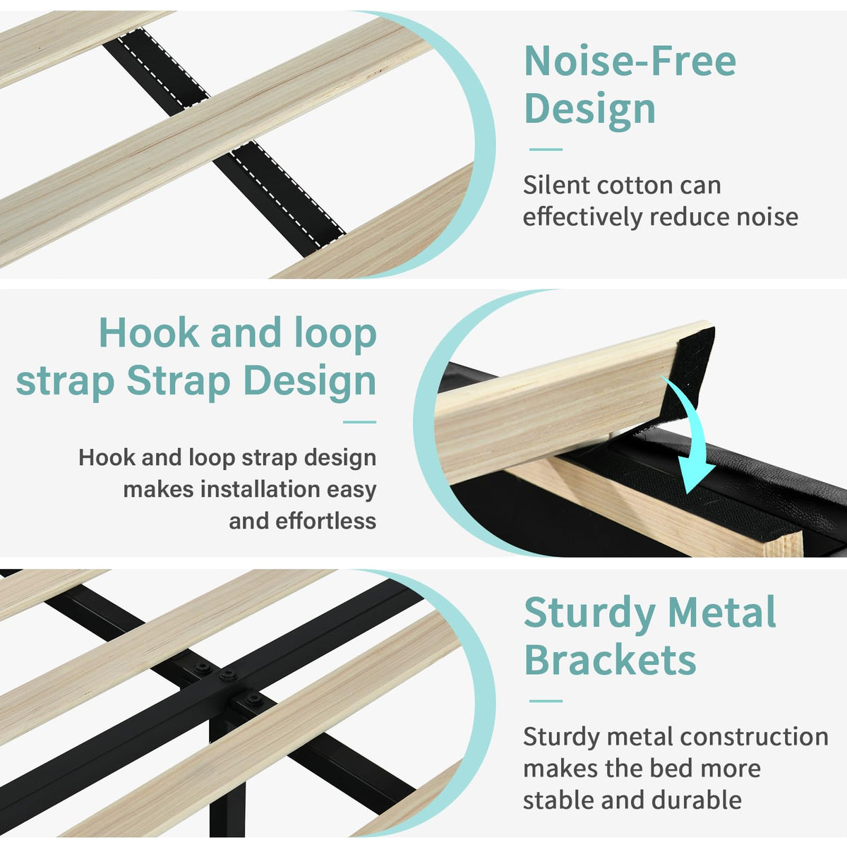 Twin Bed Frame with Headboard M334605