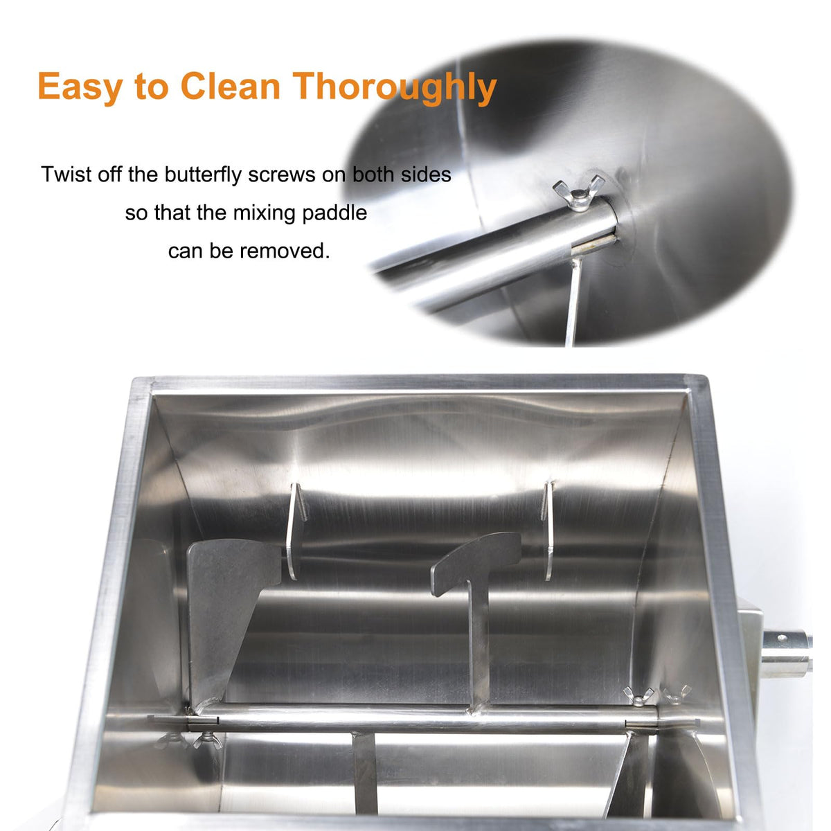 Stainless Steel Sausage Stuffer and Meat Mixer Q5953