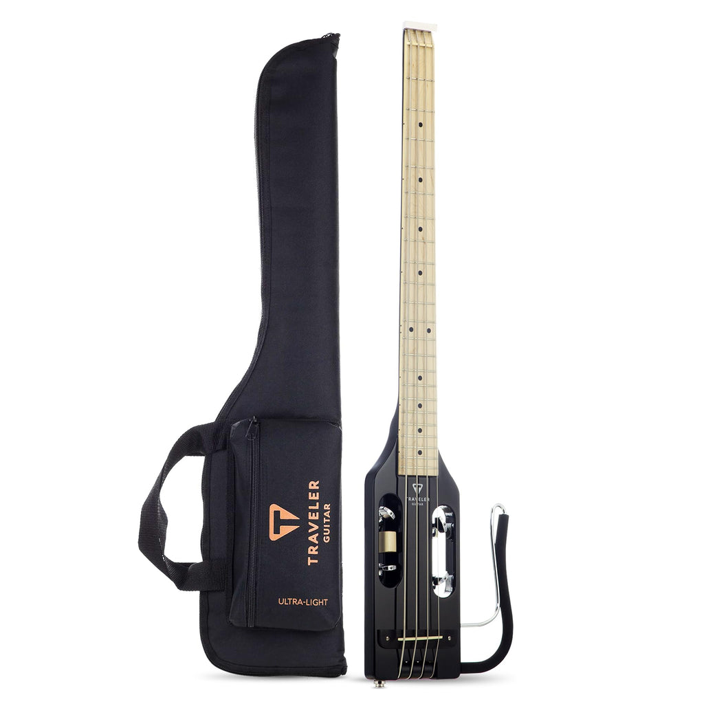Gloss Black Headless Travel Bass Guitar E52046