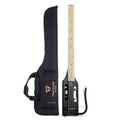 Gloss Black Headless Travel Bass Guitar E52046