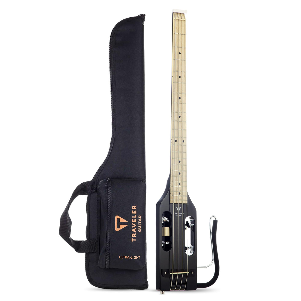 Gloss Black Headless Travel Bass Guitar E52046