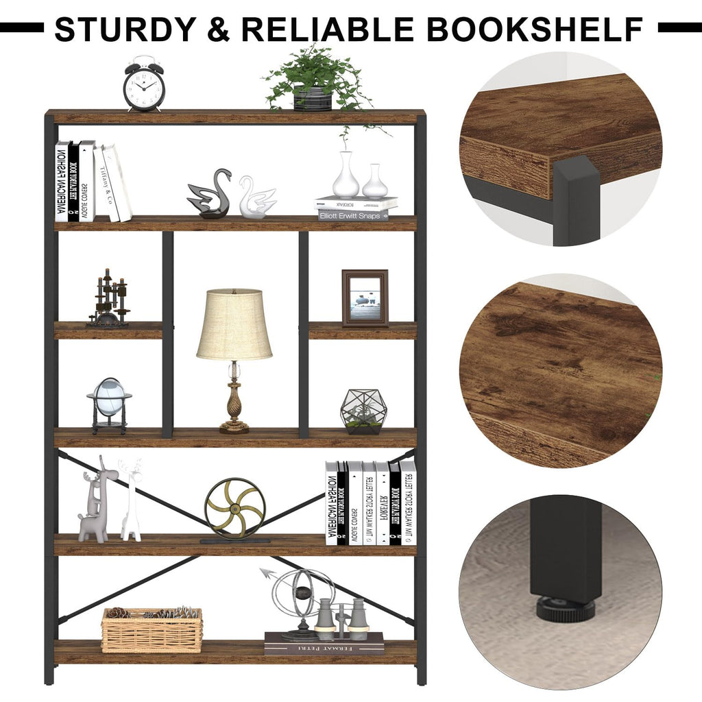 6 Tier Industrial Bookshelf U67745