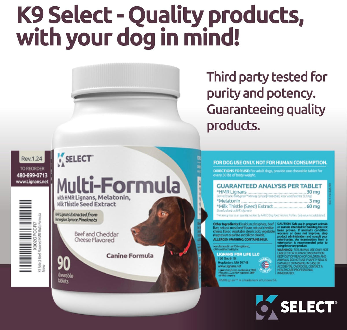 90 Tablets Beef Flavor Dog Multivitamin Y582600