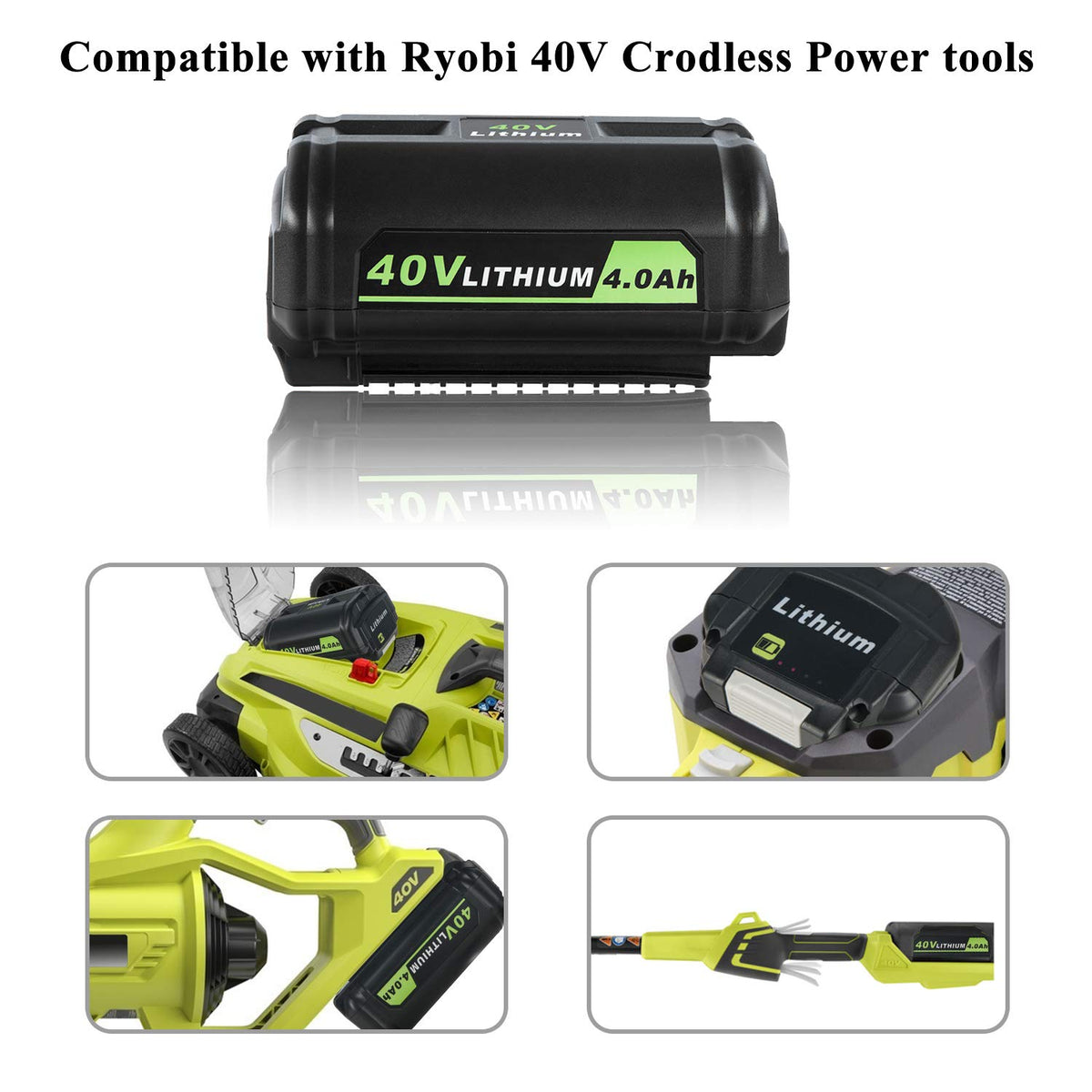 40V 4.0Ah Replacement Battery P57257