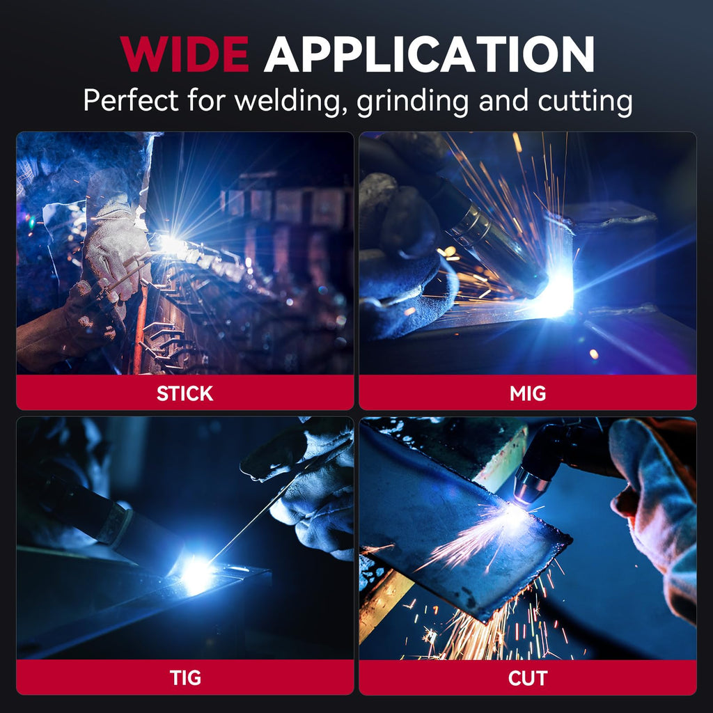 Auto Darkening Welding Helmet Large View U33584
