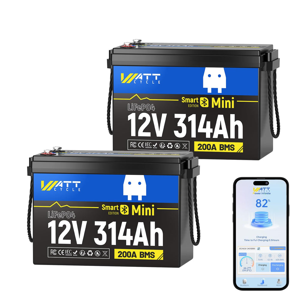 12V 314Ah LiFePO4 Battery 2 Pack Q7262