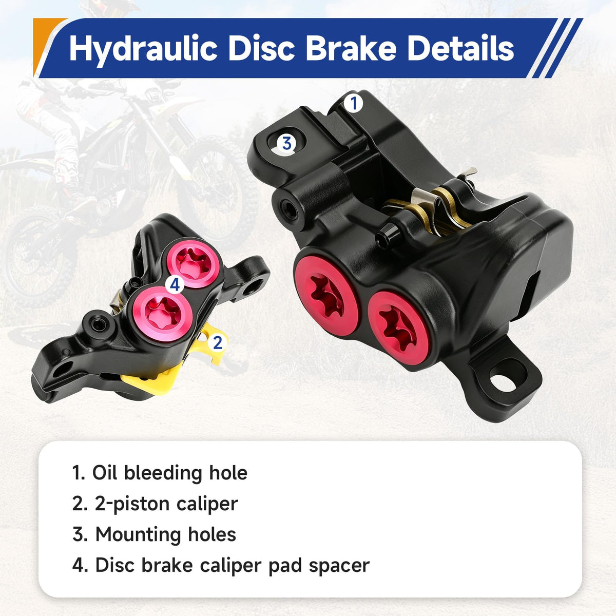 Front Rear Brake Caliper M762