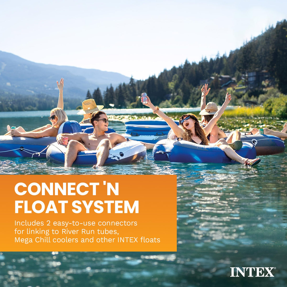 Inflatable 2-Person Floating Lake Lounge G835411