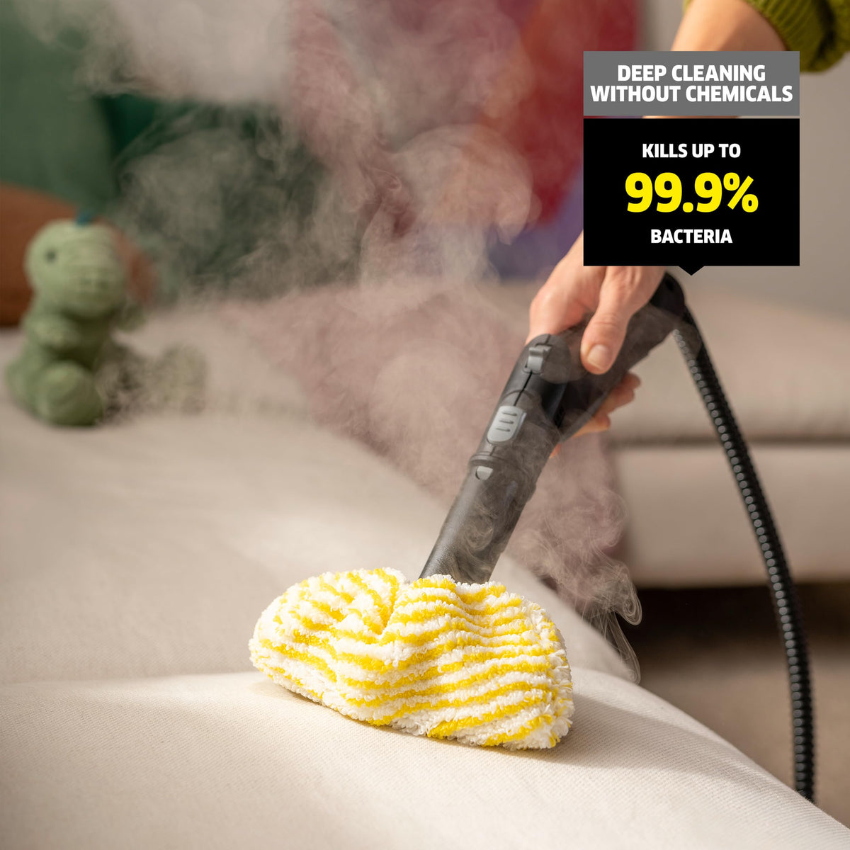 Steam Cleaner, 40 Sec Heat-up, Chemical-Free Y1926