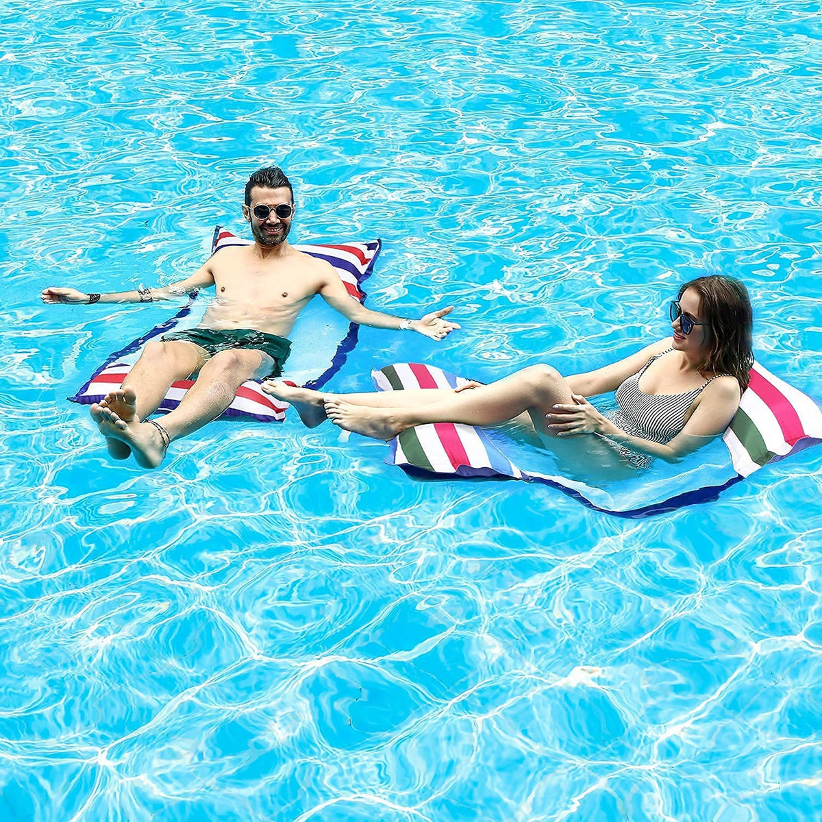 2 Pack Inflatable Pool Floats with Headrest XL F4292