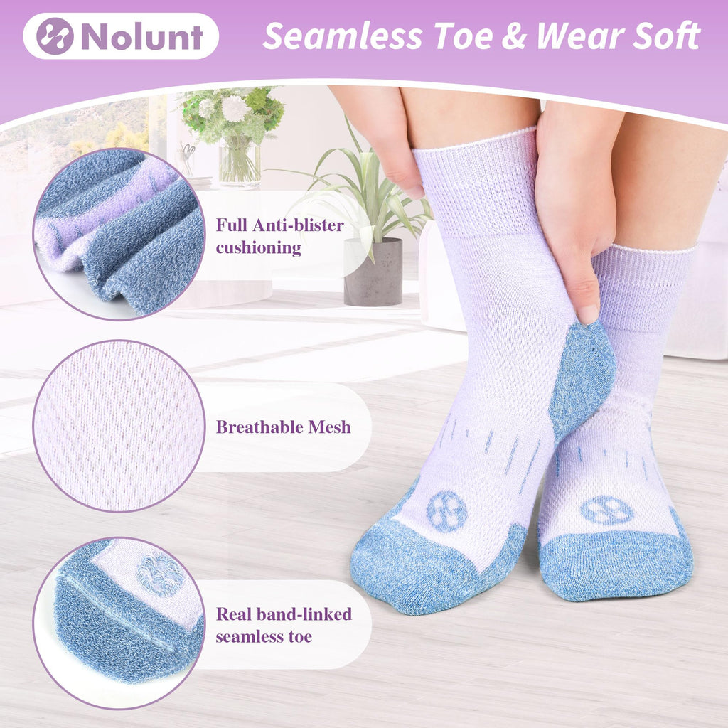 6 Pairs Wide Bamboo Viscose Non Binding Socks H140845