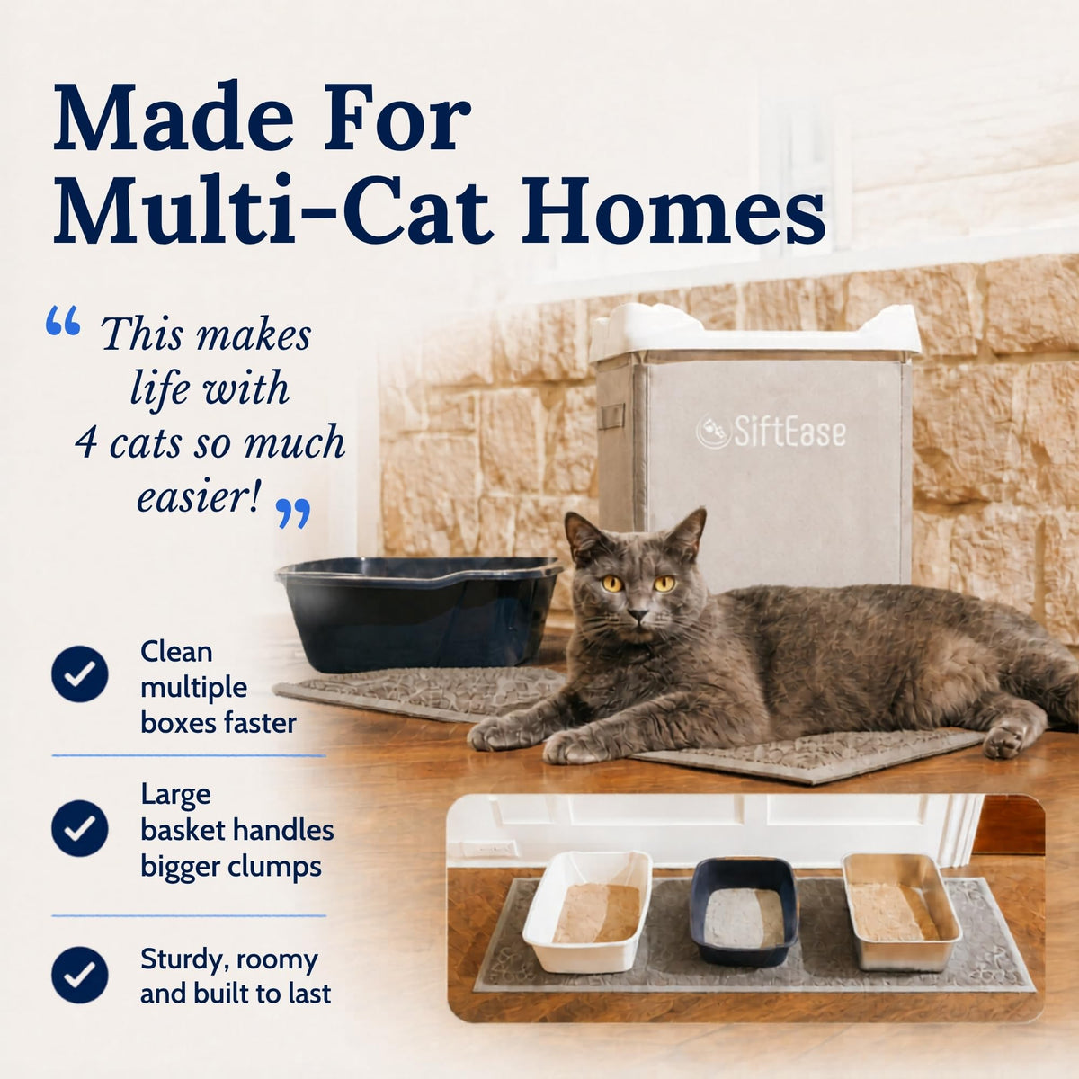 Cat Litter Sifter with Bin B645254