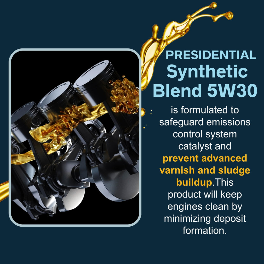 5W30 Synthetic Blend Motor Oil 5 Gallon O714211