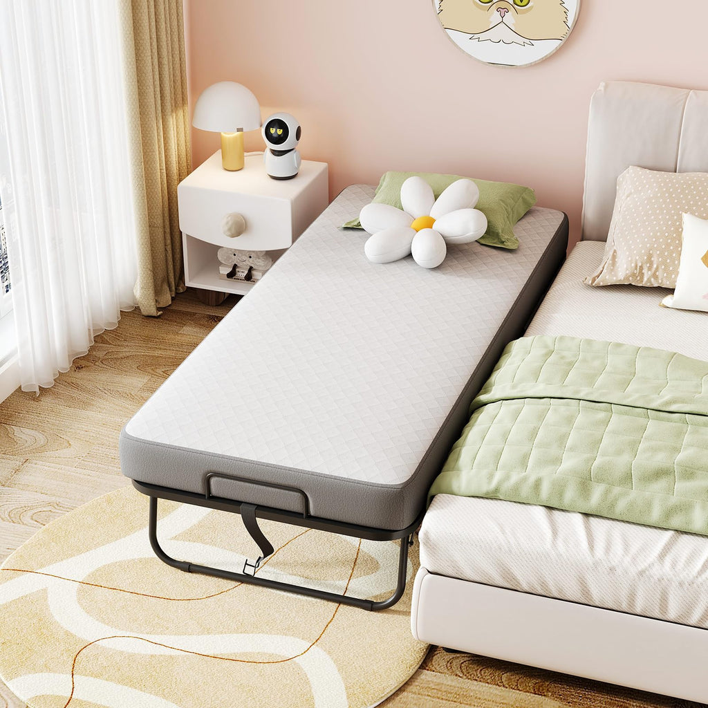 Folding Bed with Memory Foam Mattress X789057