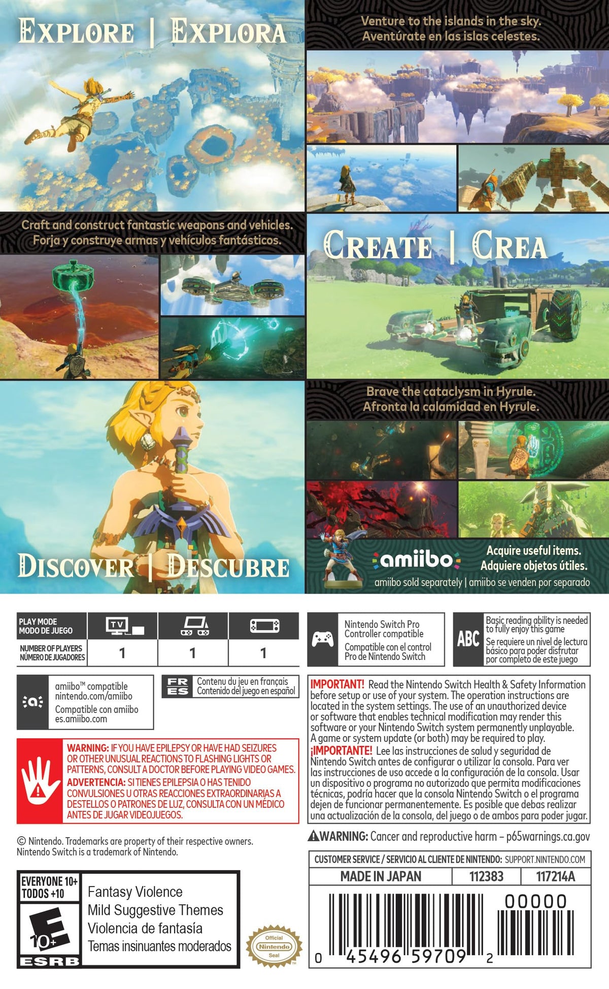 The Legend of Zelda: Tears of the Kingdom - Nintendo Switch F1216