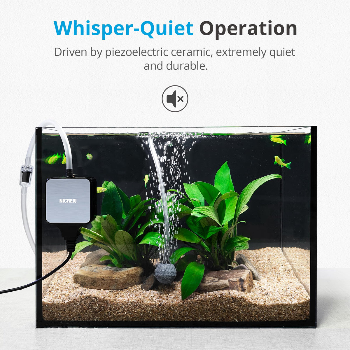 Nano Silent Aquarium Air Pump U11042