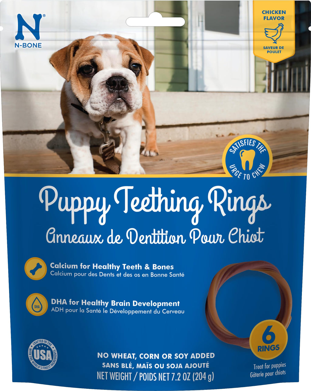 Chicken Flavor 6 Rings Puppy Teething Chews G419971