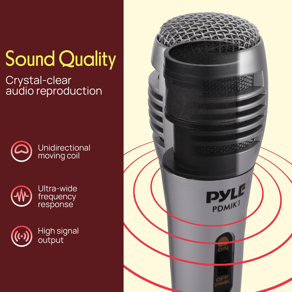 Wired Dynamic Handheld Microphone with XLR Cable V39799