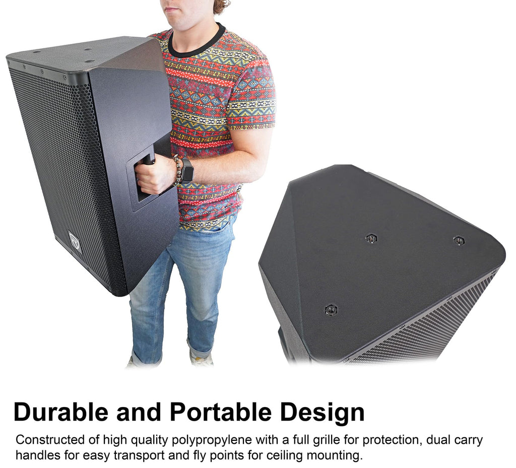 12" Active Powered Speaker with 2-Channel Mixer, 2-Pack A953154