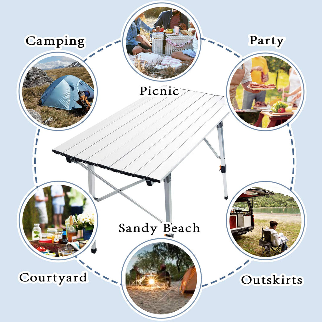 Adjustable Aluminum Camping Table X4688