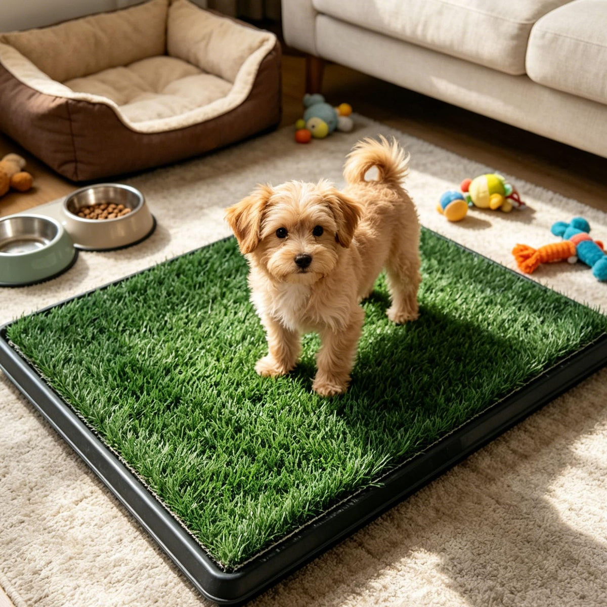 Dog Grass Pad with Tray, 25 x 20 inch O502
